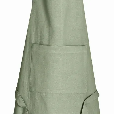 Tabliers de cuisine - Tablier de cuisine recyclé Ada Matcha 72 x 85 - MAISON VIVARAISE - SDE VIVARAISE WINKLER