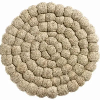 Table mat - Brian Recycled Trivet Naturel Diamètre 20 - MAISON VIVARAISE - SDE VIVARAISE WINKLER