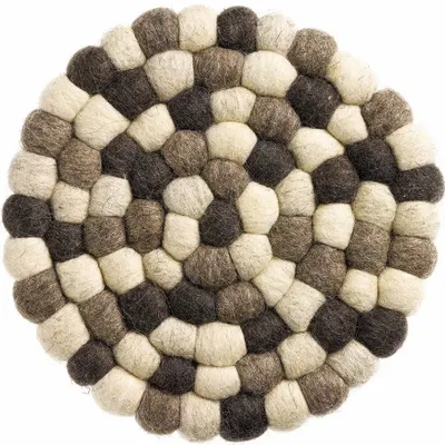 Table mat - Recycled Trivet Brian Naturel Brun Diamètre 20 - MAISON VIVARAISE - SDE VIVARAISE WINKLER
