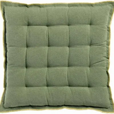 Chaises - Galette de chaise Grace recyclée Matcha 40 x 40 x 3 - MAISON VIVARAISE - SDE VIVARAISE WINKLER