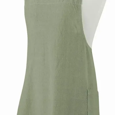 Tabliers de cuisine - Tablier de cuisine japonais recyclé Haru Matcha 78 x 100 - MAISON VIVARAISE - SDE VIVARAISE WINKLER