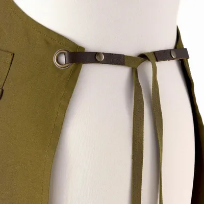 Tabliers de cuisine - Tablier de cuisine Léo Kaki 70 x 90 - MAISON VIVARAISE - SDE VIVARAISE WINKLER