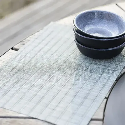 Table cloths - Manoka placemat set Matcha 33 X 45 - MAISON VIVARAISE - SDE VIVARAISE WINKLER