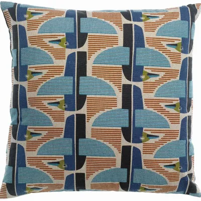 Cushions - Farel Printed Cushion Multico 45 X 45 - MAISON VIVARAISE - SDE VIVARAISE WINKLER