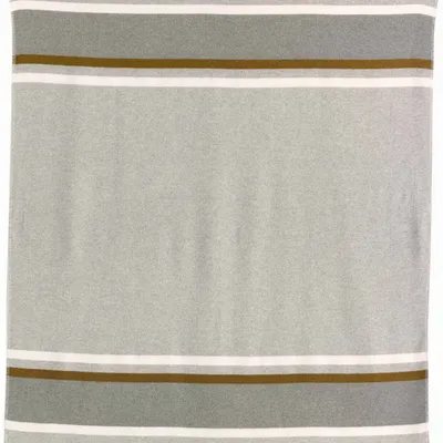 Plaids - Plaid jacquard recyclé Gioia Perle 140 x 185 - MAISON VIVARAISE - SDE VIVARAISE WINKLER
