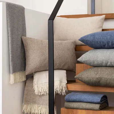 Throw blankets - Carina Throw Blanket Perle 130 X 190 - MAISON VIVARAISE - SDE VIVARAISE WINKLER