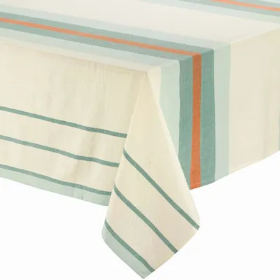 Table cloths - Yuna Recycled Tablecloth Vert eau 170 X 170 - MAISON VIVARAISE - SDE VIVARAISE WINKLER