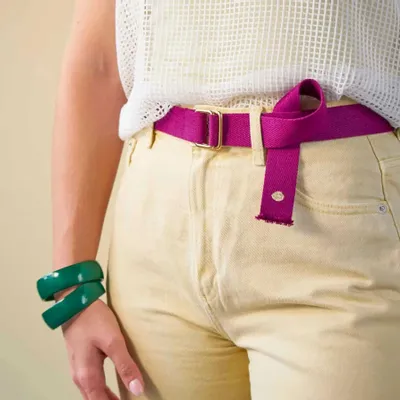 Prêt-à-porter - Ceinture Ursule Purple rain 3 x 110 - LA CERISE SUR LE GATEAU