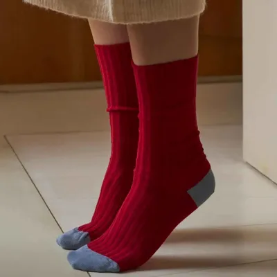 Chaussettes - Chaussettes Yvette Cherry 36/38 - LA CERISE SUR LE GATEAU
