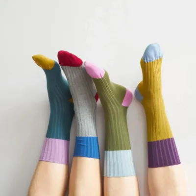 Socks - Yvette Socks Olive 42/45 - LA CERISE SUR LE GATEAU