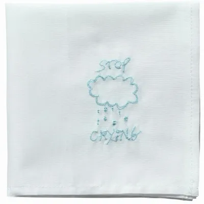 Clutches - Hankie Crying Handkerchief Bleu 25 X 25 - LA CERISE SUR LE GATEAU