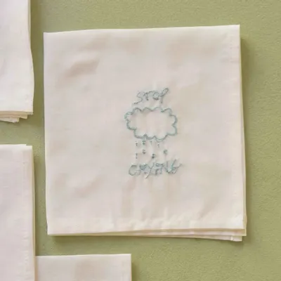 Clutches - Hankie Crying Handkerchief Bleu 25 X 25 - LA CERISE SUR LE GATEAU