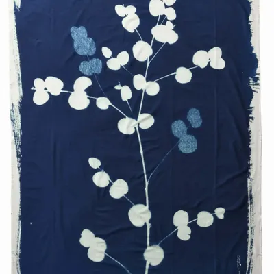 Prêt-à-porter - Paréo Eucalyptus Bleu 180 x 130 - LA CERISE SUR LE GATEAU