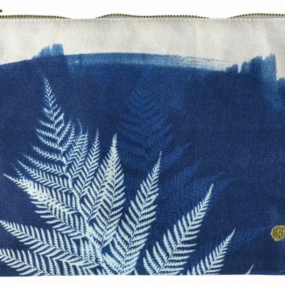 Clutches - Fougère Pouch Bleu L - LA CERISE SUR LE GATEAU