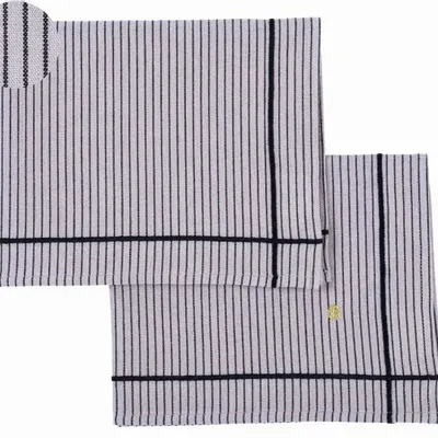Table cloths - Set of 2 Léonie placemats Poivre rose 40 X 50 - LA CERISE SUR LE GATEAU