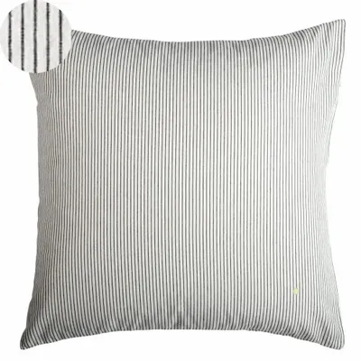 Linge de lit - Taie d'oreiller Léonie Caviar 65 x 65 - LA CERISE SUR LE GATEAU