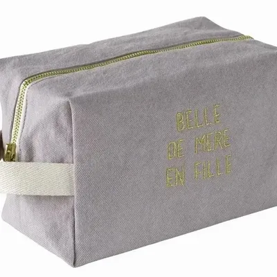 Pochettes - Trousse cube Belle Poivre rose L 22 x 14 x 10,5 - LA CERISE SUR LE GATEAU