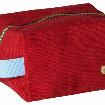 Pochettes - Trousse cube Iona Cherry S 15,5 x 10 x 10 - LA CERISE SUR LE GATEAU