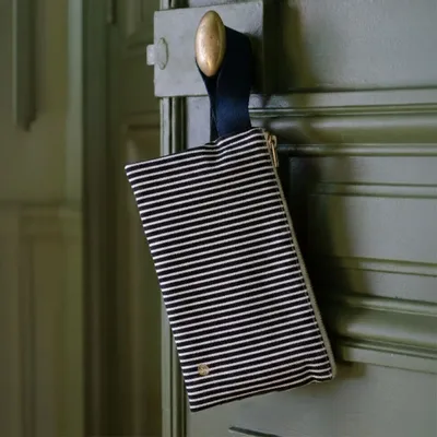 Clutches - Wristlet pouch Basile Caviar 14 X 24 - LA CERISE SUR LE GATEAU