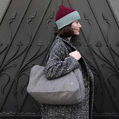 Sacs et cabas - Sac week-end Basile Caviar 28 x 42 x 20 - LA CERISE SUR LE GATEAU