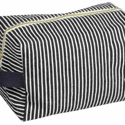 Pochettes - Trousse cube Basile Caviar L 14 x 22 11 - LA CERISE SUR LE GATEAU