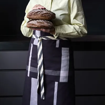 Tabliers de cuisine - Tablier bistrot La nonna Caviar 70 x 85 - LA CERISE SUR LE GATEAU