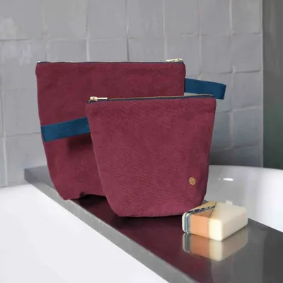 Pochettes - Trousse de toilette Iona Wine L 23 x 28 x 10 - LA CERISE SUR LE GATEAU