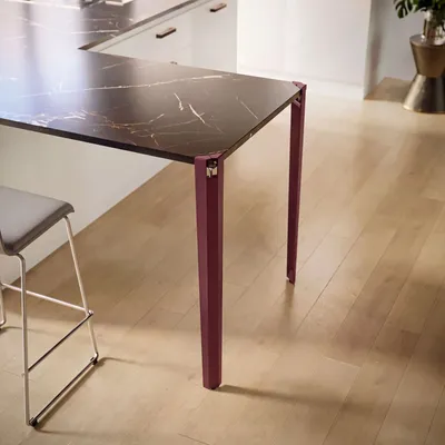 Console table - SAPPHIRE STEEL STANDING DINING TABLE LEG - SET OF 2 LEGS - DECO-GEM