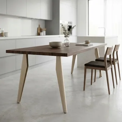 Dining Tables - OPAL STEEL HIGH TABLE LEG - SET OF 2 LEGS - DECO-GEM