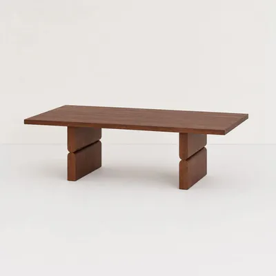 Armchairs - Coffee table stained wood noon - NOBODINOZ