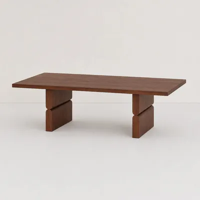 Armchairs - Coffee table stained wood noon - NOBODINOZ