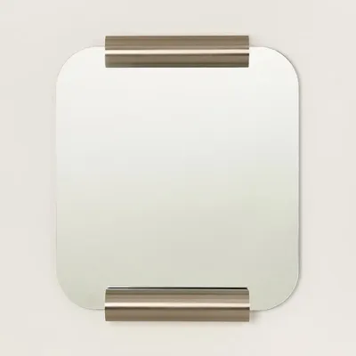 Miroirs - Miroir Roll en acier brossé - NOBODINOZ