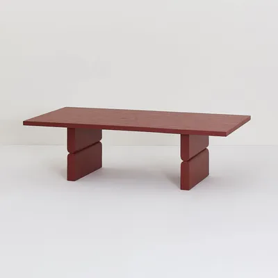 Armchairs - Coffee table coloured wood noon - NOBODINOZ