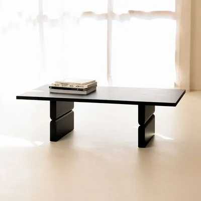 Armchairs - Coffee table coloured wood noon - NOBODINOZ
