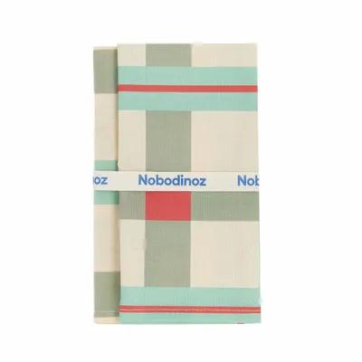 Tissus - Lot de 2 serviettes de table - NOBODINOZ