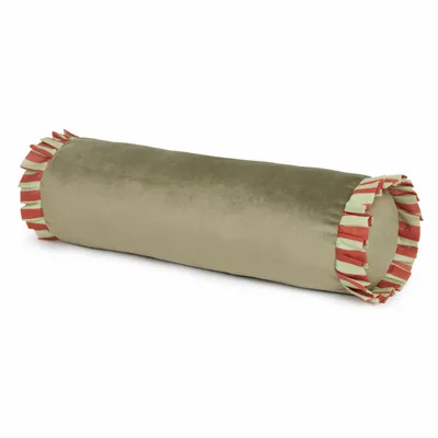 Tissus - Coussin traversin en eco-velours Emily - NOBODINOZ