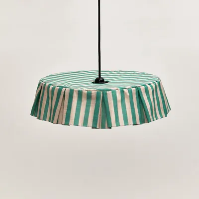 Tissus - Abat-jour pour suspension en voile de coton diam. 40 cm - Vibes - NOBODINOZ