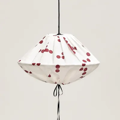 Fabrics - Linen pendant lampshade diam. 50cm Yumi - NOBODINOZ