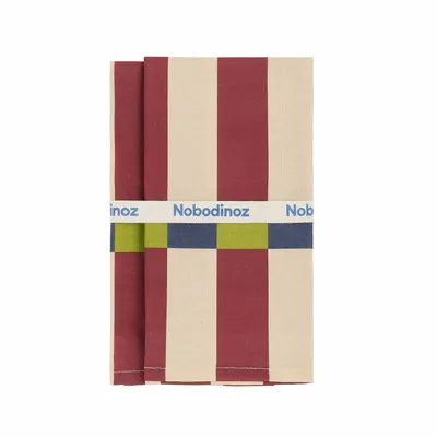 Tissus - Lot de 2 serviettes de table - NOBODINOZ