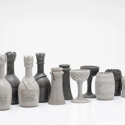 Pièces uniques - Échiquier Champagne - CHESSTUDIO BY MARTIN GOUSSET