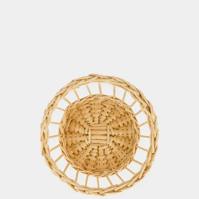 Plats et saladiers - HANDMADE VITÓRIA NATURAL WICKER SMALL BREAD BASKET - HOUSE OF CAPRICORN