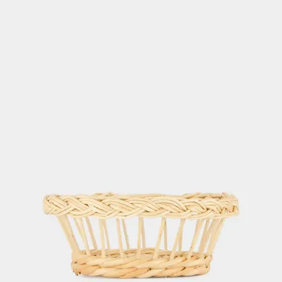 Plats et saladiers - HANDMADE VITÓRIA NATURAL WICKER SMALL BREAD BASKET - HOUSE OF CAPRICORN