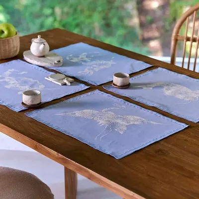 Dessous de plat - Lot de 4 tapis de table Abundance and Blessings - BON`EE(LIVING ART BRAND)