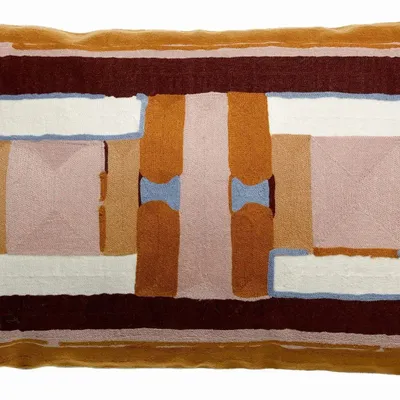 Coussins - Coussin brodé Taho Cuivre 40 x 65 - MAISON VIVARAISE - SDE VIVARAISE WINKLER