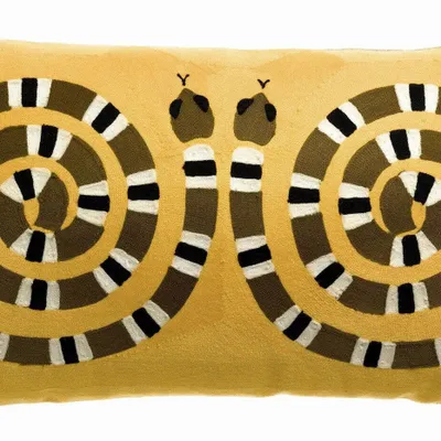 Cushions - Embroidered Cushion Yoka Mangue 40 X 65 - MAISON VIVARAISE - SDE VIVARAISE WINKLER