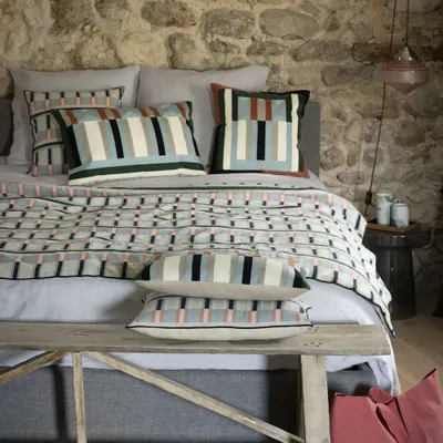 Coussins - Coussin brodé Jason Ciel 40 x 65 - MAISON VIVARAISE - SDE VIVARAISE WINKLER