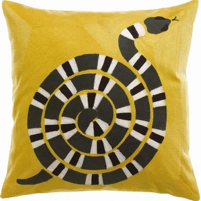 Cushions - Embroidered Cushion Yoka Mangue 45 X 45 - MAISON VIVARAISE - SDE VIVARAISE WINKLER