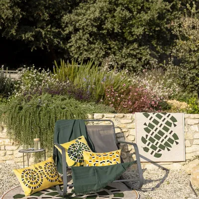 Cushions - Embroidered Cushion Yoka Mangue 45 X 45 - MAISON VIVARAISE - SDE VIVARAISE WINKLER