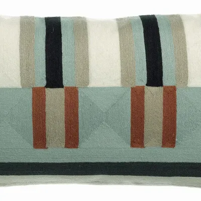Coussins - Coussin brodé Jason Cèdre 30 x 50 - MAISON VIVARAISE - SDE VIVARAISE WINKLER