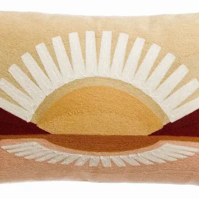 Cushions - Embroidered Cushion Eol Naturel 30 X 50 - MAISON VIVARAISE - SDE VIVARAISE WINKLER